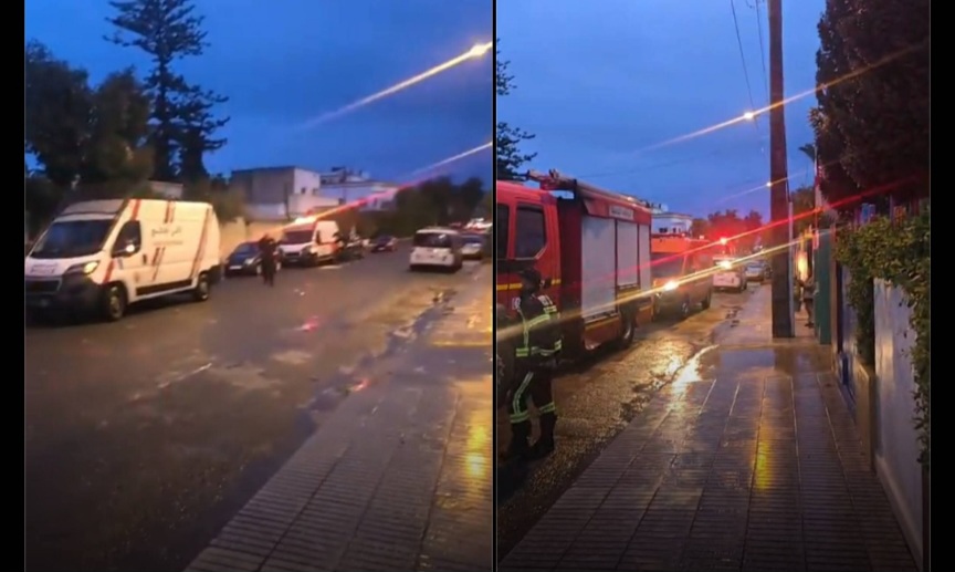 انهيار سور مدرسة يودي بحياة "عساس" في أنفا بالدار البيضاء 