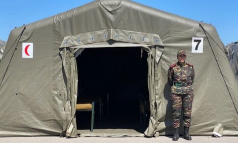 بتعليمات ملكية: مستشفى عسكري ميداني لمواجهة موجة البرد بالحوز 