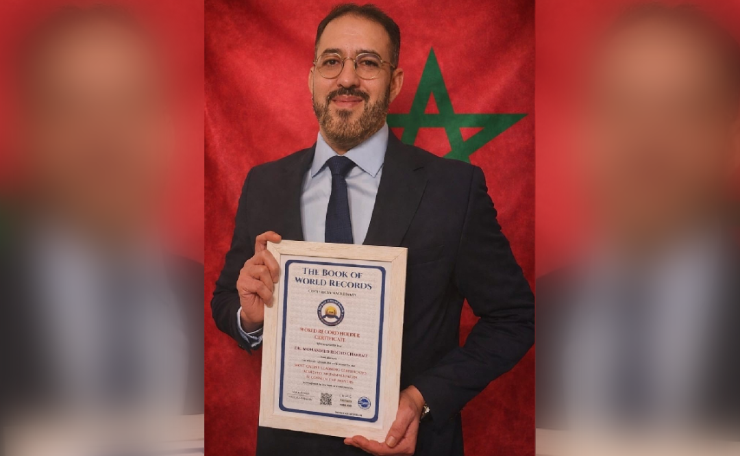محمد رشد شراط يفاجئ العالم: 1656 شهادة في عام واحد تقود باحثاً مغربياً إلى رقم قياسي تاريخي بوشعيب خلدون 