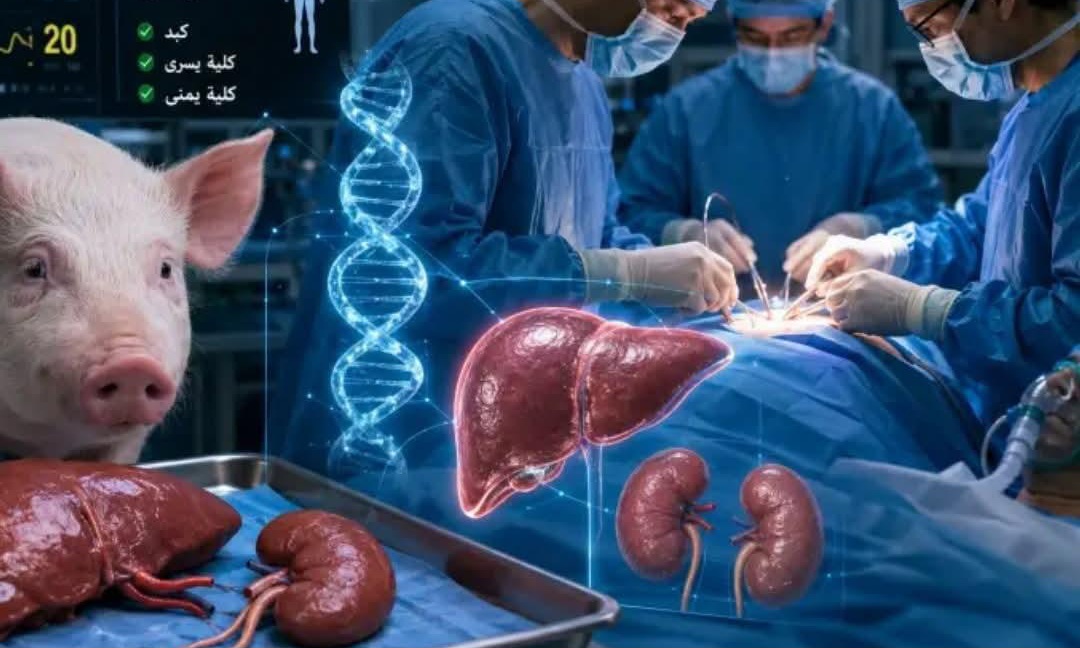 اختراق طبي: نجاح زراعة كبد وكليتين من خنزير معدل وراثياً داخل جسم إنسان 